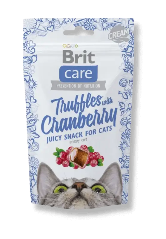 brit care cat snack truffles cranberry skanėstai katėms 50gr