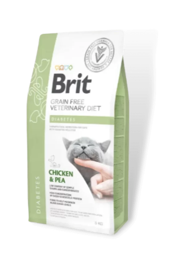Brit GF Veterinary Diets Cat Diabetes sausas maistas katėms