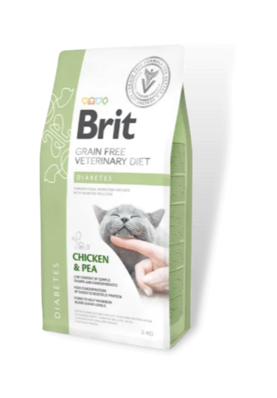 brit gf veterinary diets cat diabetes sausas maistas katėms