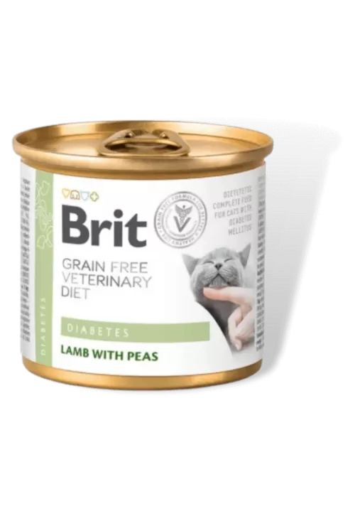 brit veterinary diet diabetes cat konservai katems