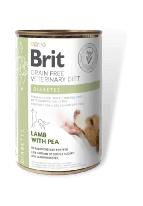 brit grain free veterinary diet diabetes wet for dog