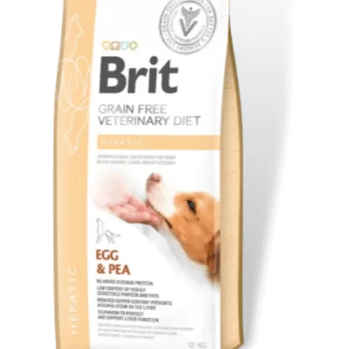 brit gf veterinary diets dog hepatic sausas maistas šunims