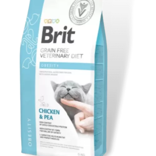 brit gf veterinary diets cat obesity sausas maistas katėms