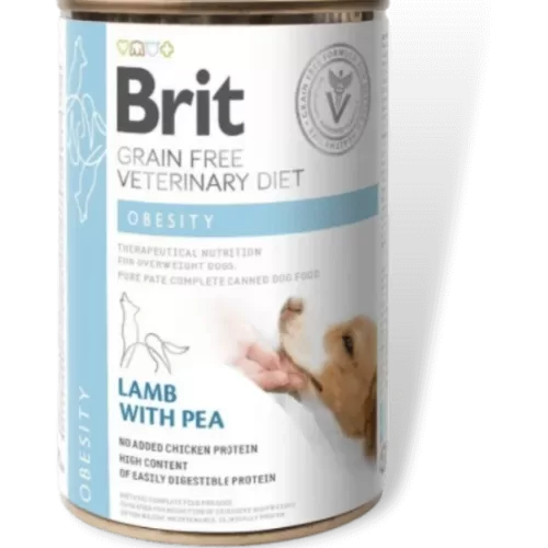 brit gf veterinary diets obesity konservai šunims, 400g