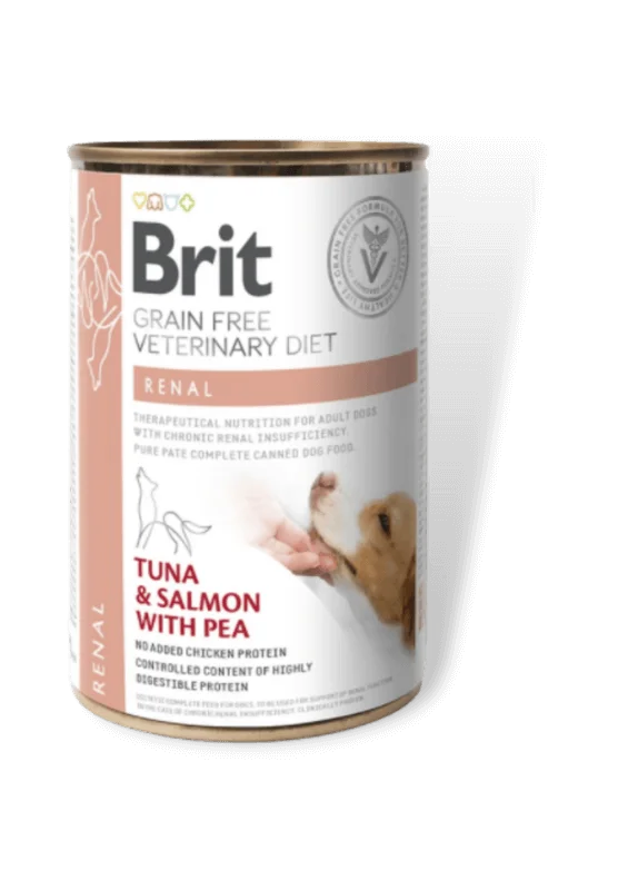 brit gf veterinary diets renal konservai šunims, 400g