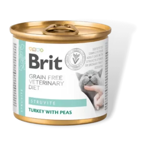 brit grain free veterinary diet struvite wet for cat