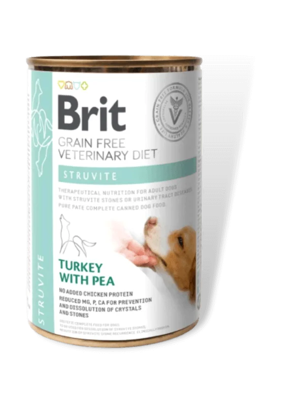 brit gf veterinary diets struvite konservai šunims, 400g
