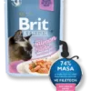 Brit Premium Delicate Fillets in Gravy with Salmon konservai katėms su lašiša