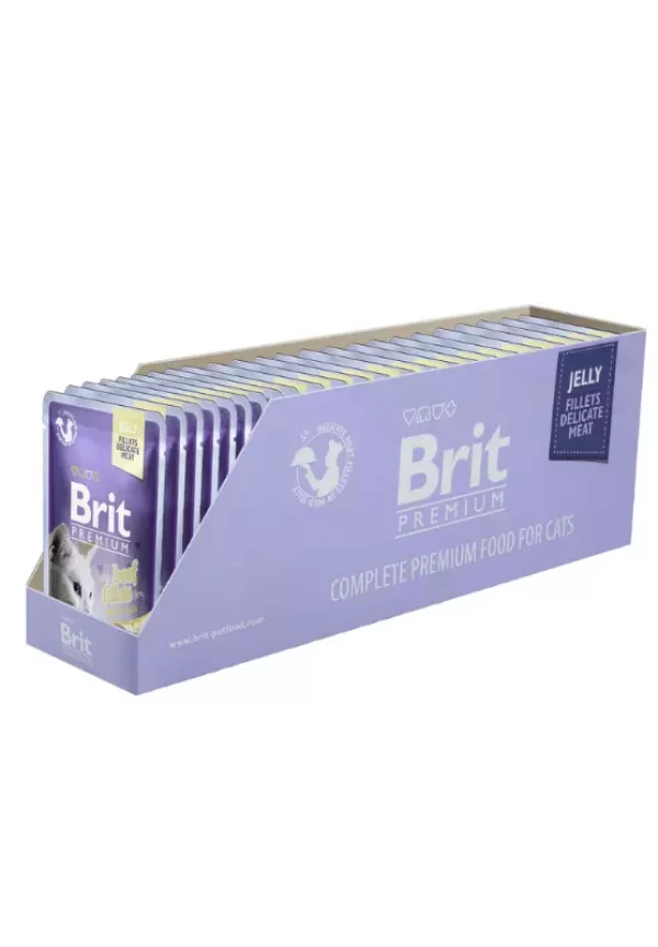 Brit Premium Delicate Fillets in Jelly with Beef konservai katėms su jautiena