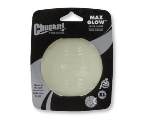 chuckit max glow ball xl size