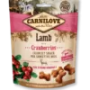 carnilove skanėstai šunims crunchy lamb with cranberries 200gr