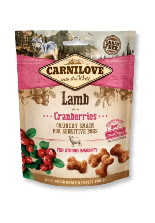 Carnilove skanėstai šunims Crunchy Lamb with Cranberries 200gr