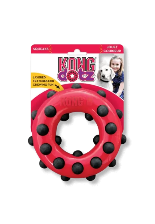 kong dotz circle dog toy