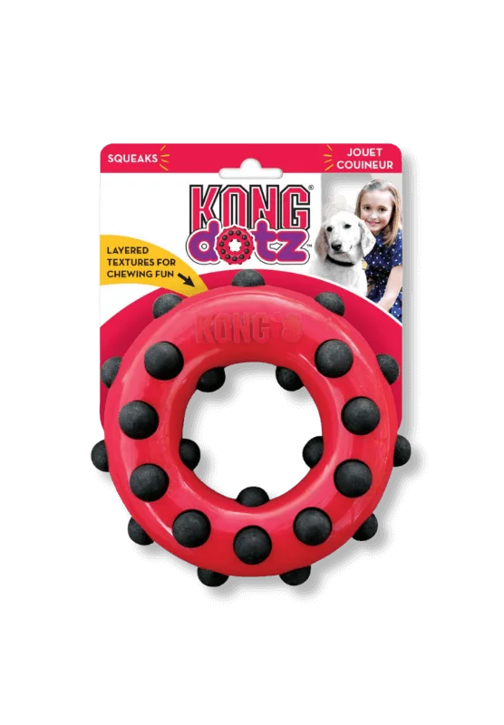 kong dotz circle dog toy