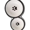 dvigubas keramikinis dubenėlis šunims
