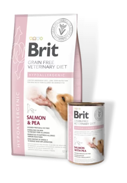 brit veterinary diet hypoallergenic dog