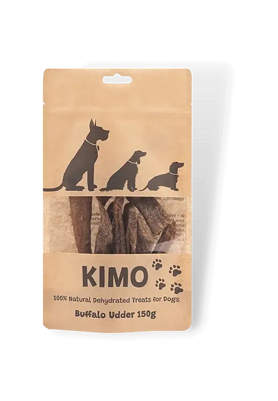 kimo džiovintas skanėstas buivolo tešmuo 150g skanėstas šunims