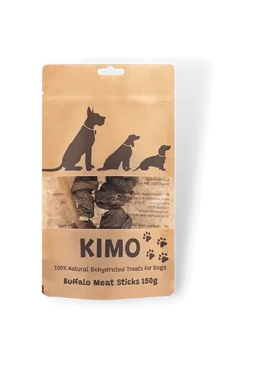 kimo džiovintas skanėstas buivolų mėsos lazdelės 150g skanėstas šunims