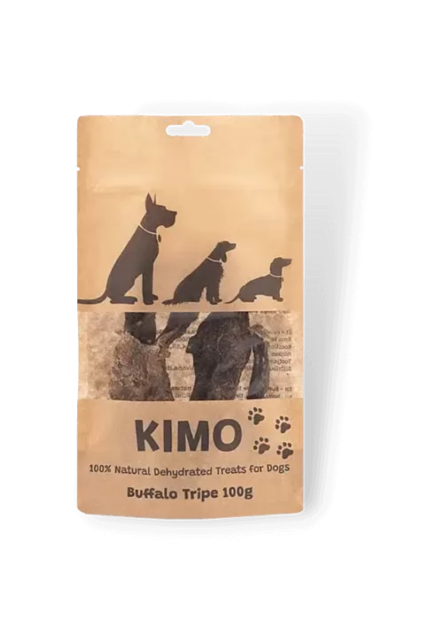 kimo džiovintas skanėstas buivolų žarnokai 100g skanėstas šunims