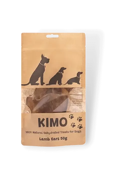 kimo džiovintas skanėstas ėriukų ausys 50g skanėstas šunims