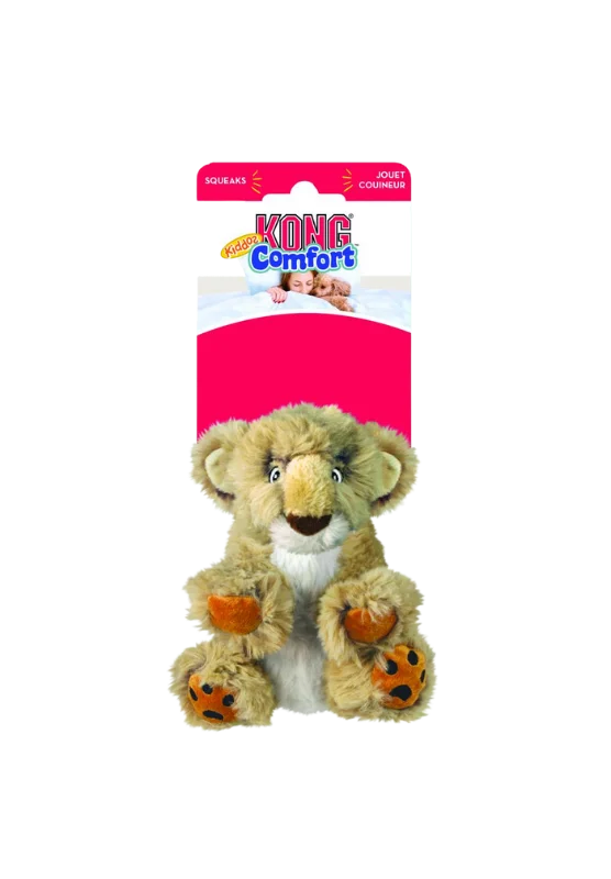 kong comfort kiddos lion dog toy