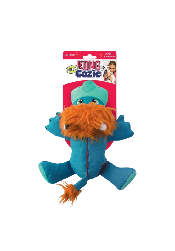 kong cozie ultra lucky lion dog toy