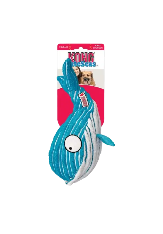 kong cuteseas whale dog toy