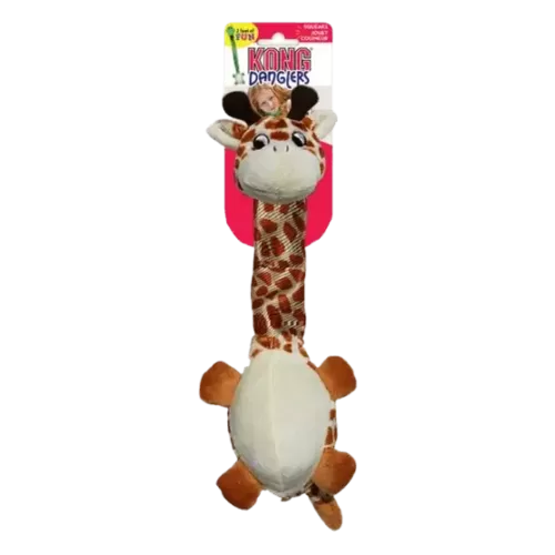 kong danglers giraffe dog toy