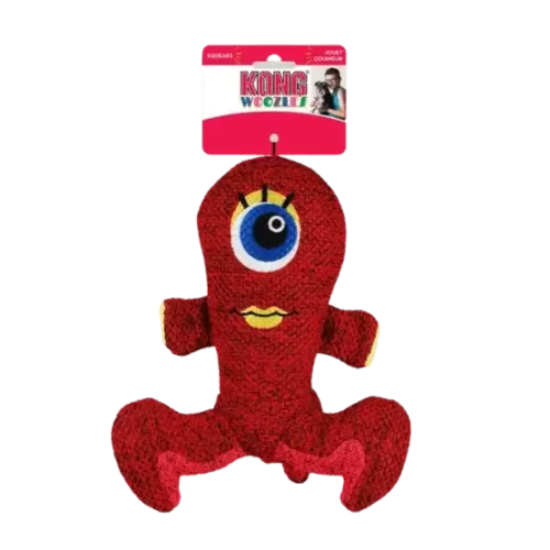 kong red woozles dog toy