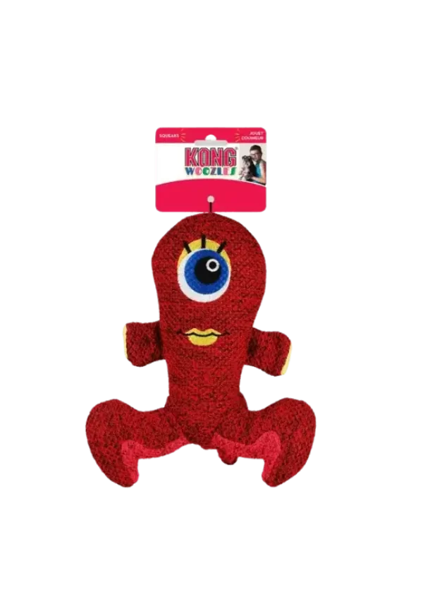 kong red woozles dog toy