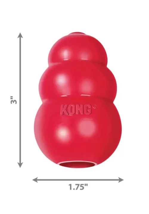 kong classic dog toy s size