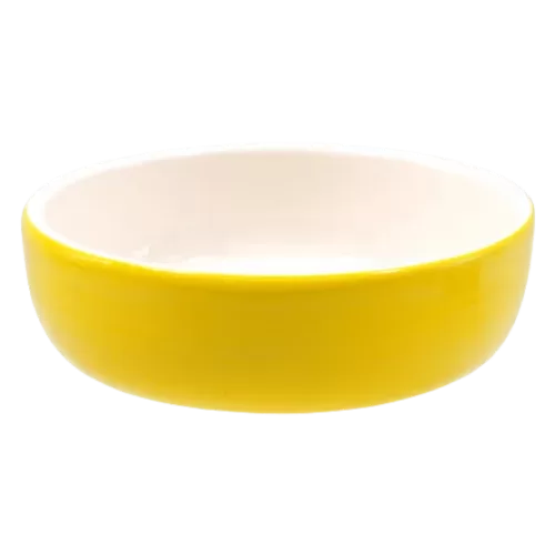 keramikinis dubenelis geltonas 14.5x4cm