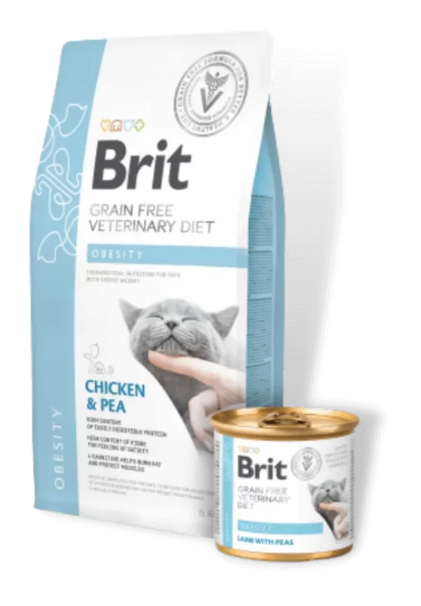 brit veterinary diet obesity cat