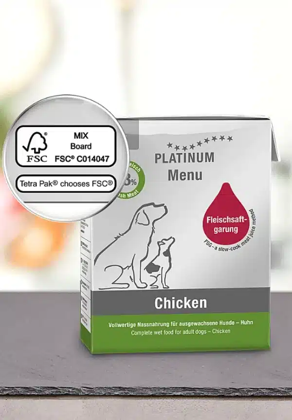 PLATINUM wet dog food Menu Adult Chicken 3