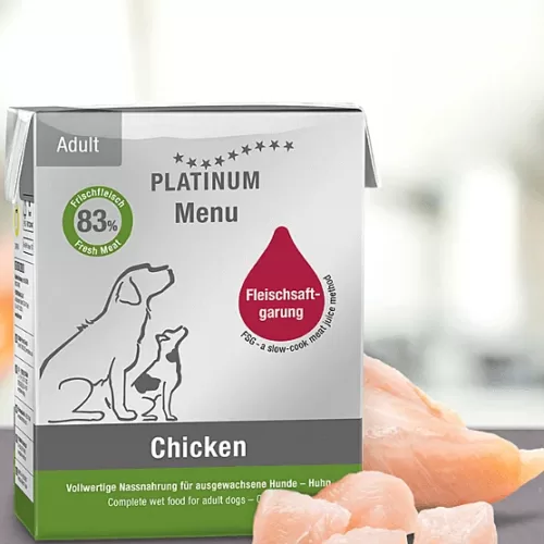 PLATINUM wet dog food Menu Adult Chicken