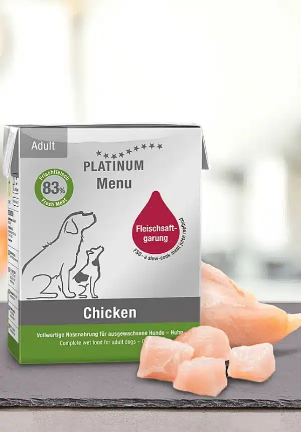 PLATINUM wet dog food Menu Adult Chicken