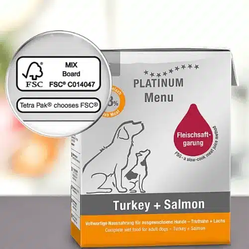 PLATINUM wet dog food Menu Adult Turkey Salmon 3
