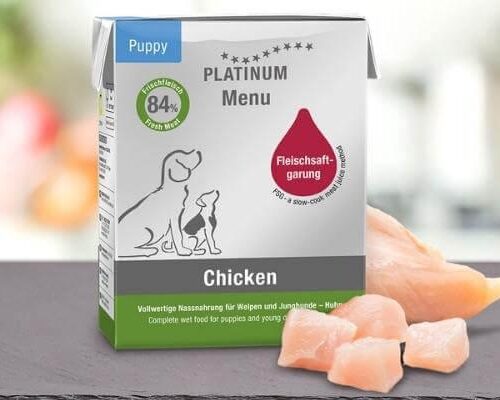 platinum wet dog food menu puppy chicken