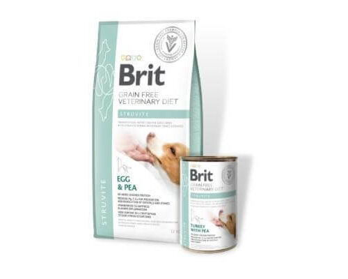 brit grain free veterinary diet struvite šunims