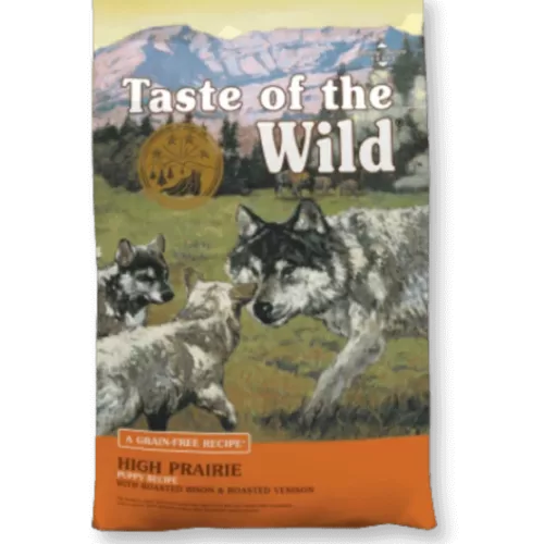 Taste of The Wild High Prairie Puppy Recipe begrūdis šunų maistas