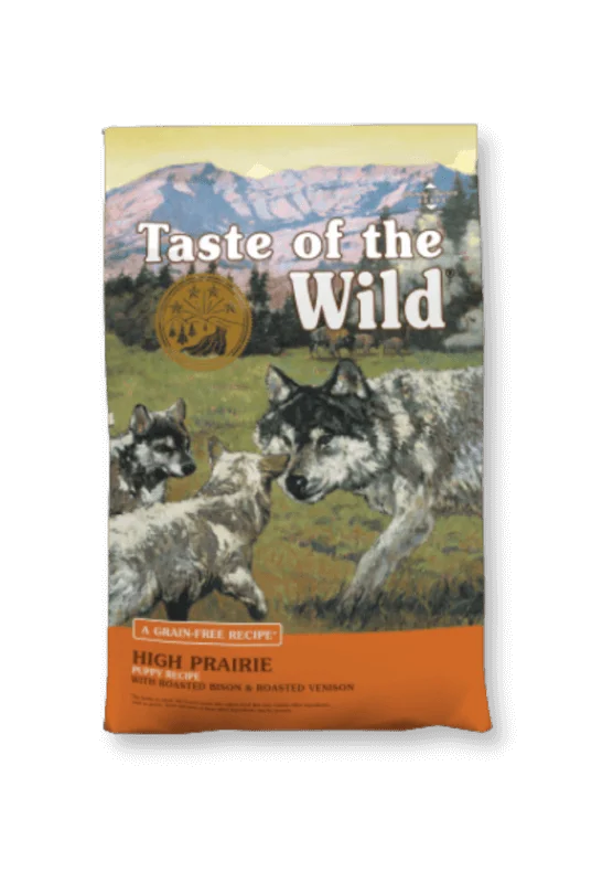 taste of the wild high prairie puppy recipe begrūdis šunų maistas
