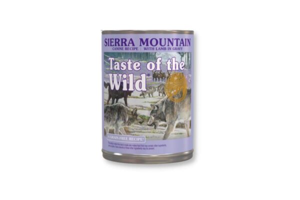 taste of the wild sierra mountain canine konservai sunims 400g
