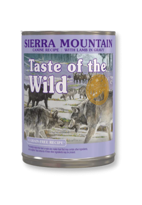 taste of the wild sierra mountain canine konservai šunims 400g