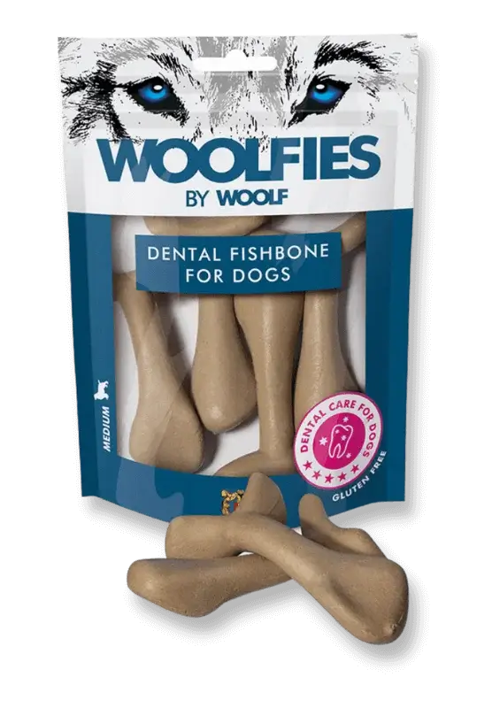 woolf dental fishbone for dogs skanėstai šunims 100 gr