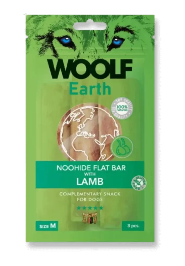 woolf earth noohide stick with lamb m flat bar