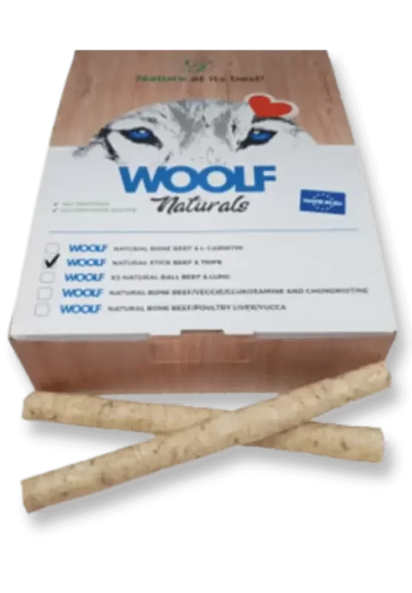 Woolf Natural Tripe Stick skanėstai šunims 900 gr