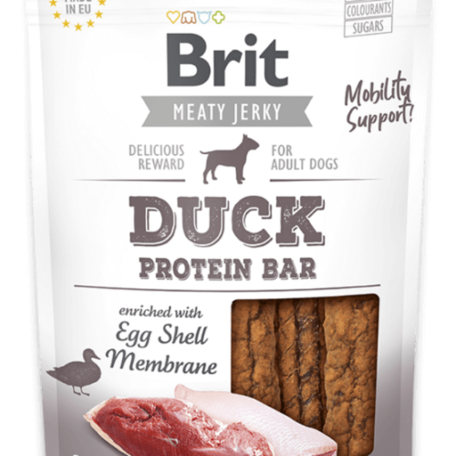 brit jerky duck protein bar skanėstas 80g