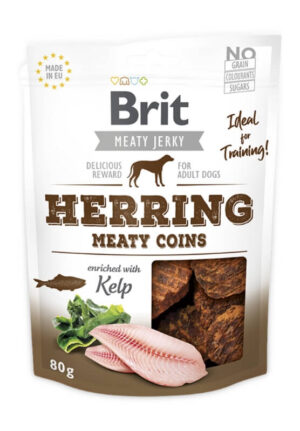 Brit Jerky Herring Meaty Coins skanėstas 80g