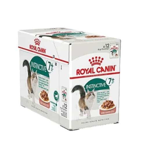 royal canin instinctive 7+ gravy konservai katėms padaže 12 x 0,85g