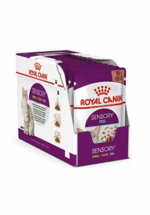royal canin sensory pack gravy konservai katėms jutiminė, skonio ir jausmo stimuliacija, padaže 3x4x0,85g